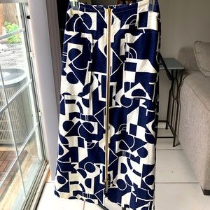 Vintage Abstract Midi Skirt